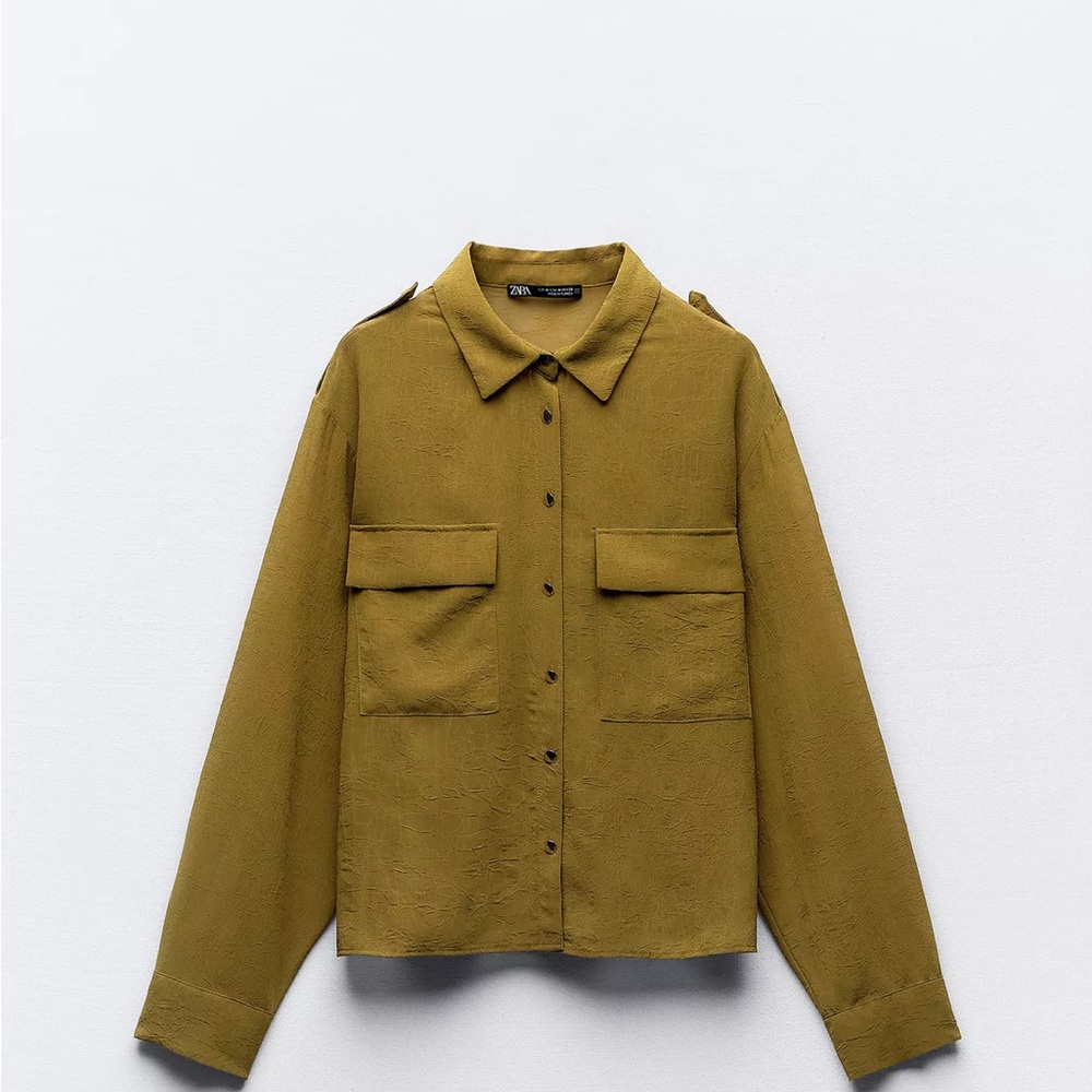 ZARA Wrinkled Look Shirt